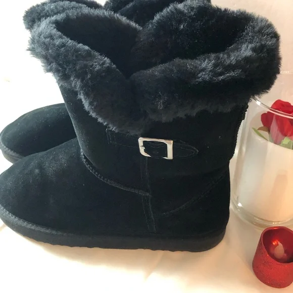 Style & Co. Black Ankle Boots with Buckle Detail - Picture 2 of 11